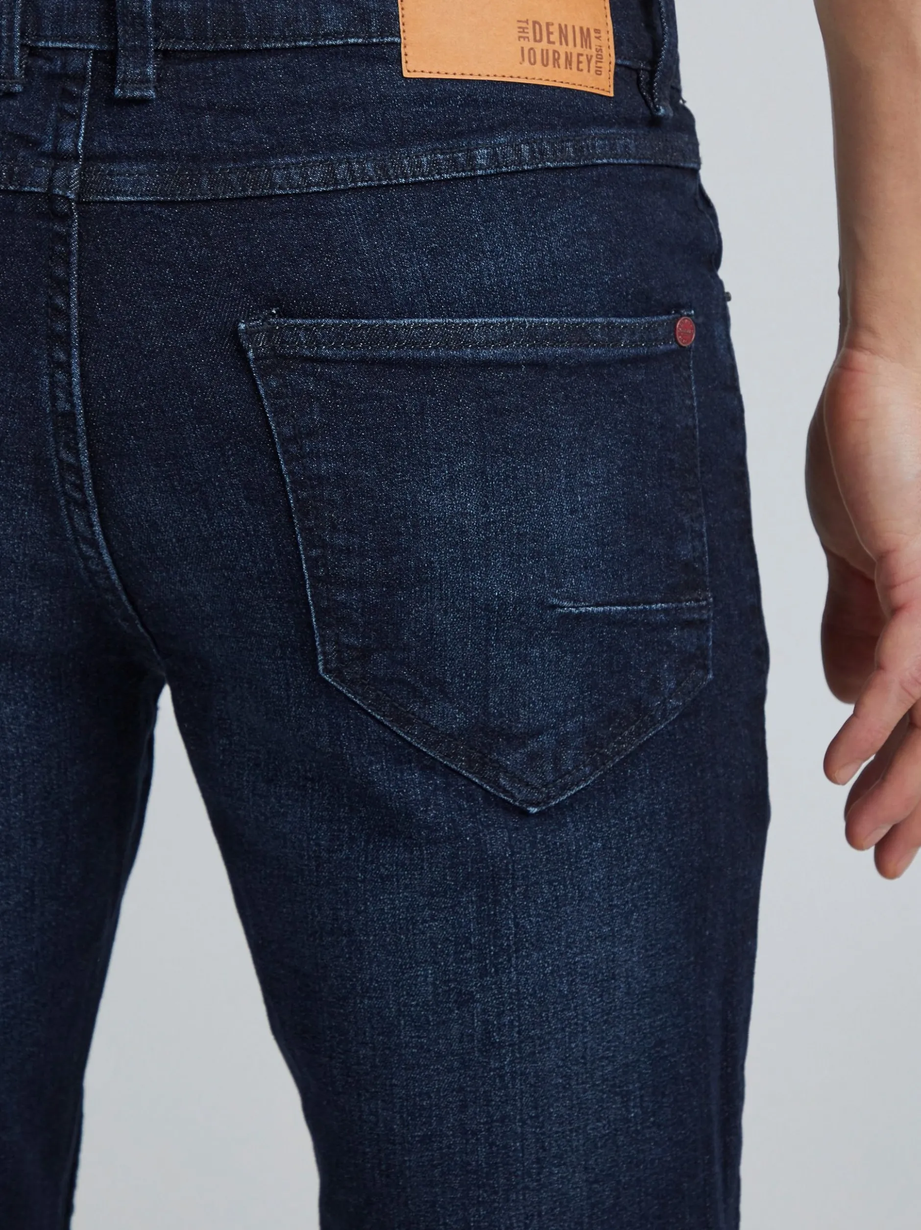 Solid Herren 5-Pocket-Jeans - SDJoy in dark stone