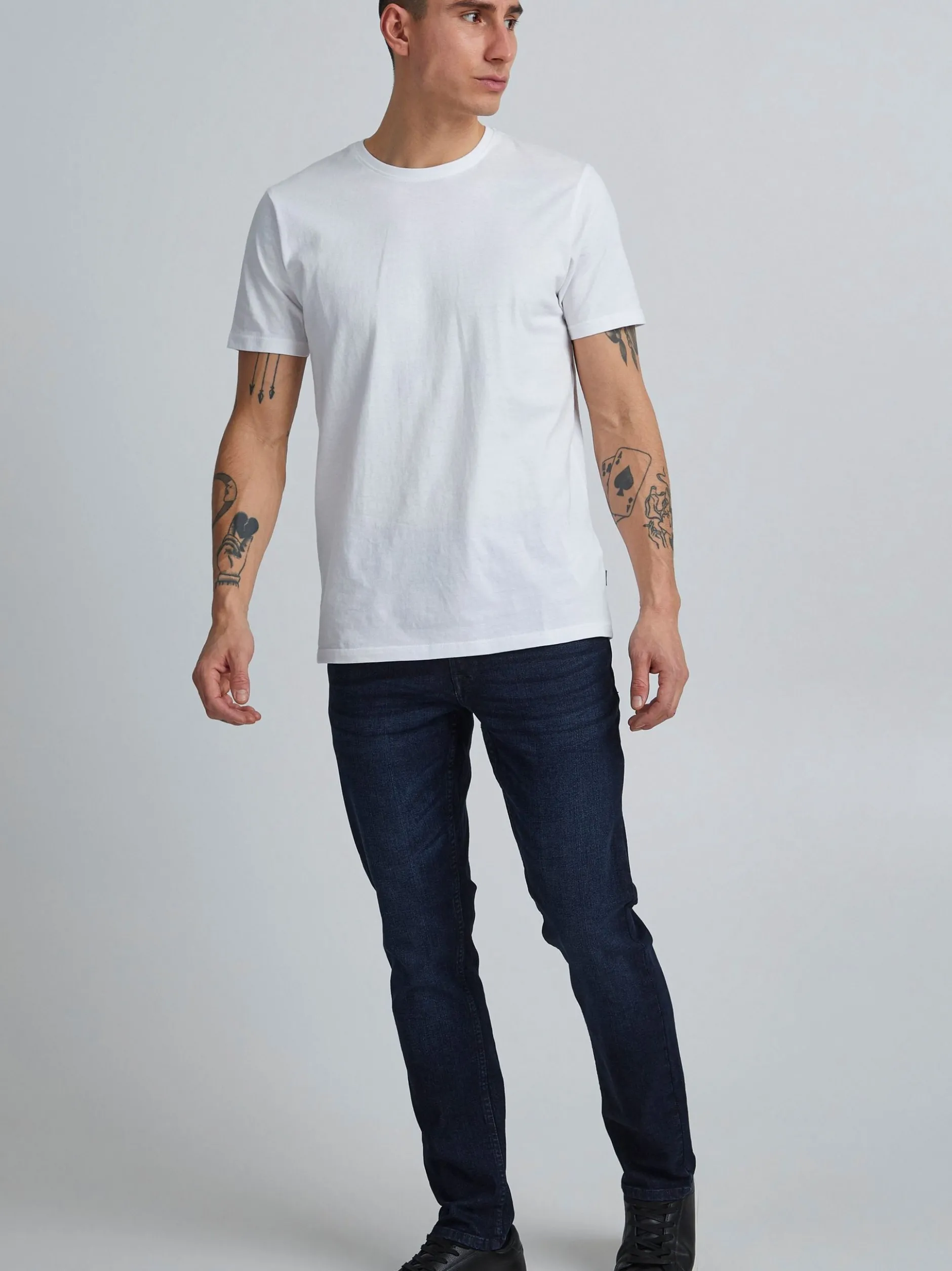 Solid Herren 5-Pocket-Jeans - SDJoy in dark stone