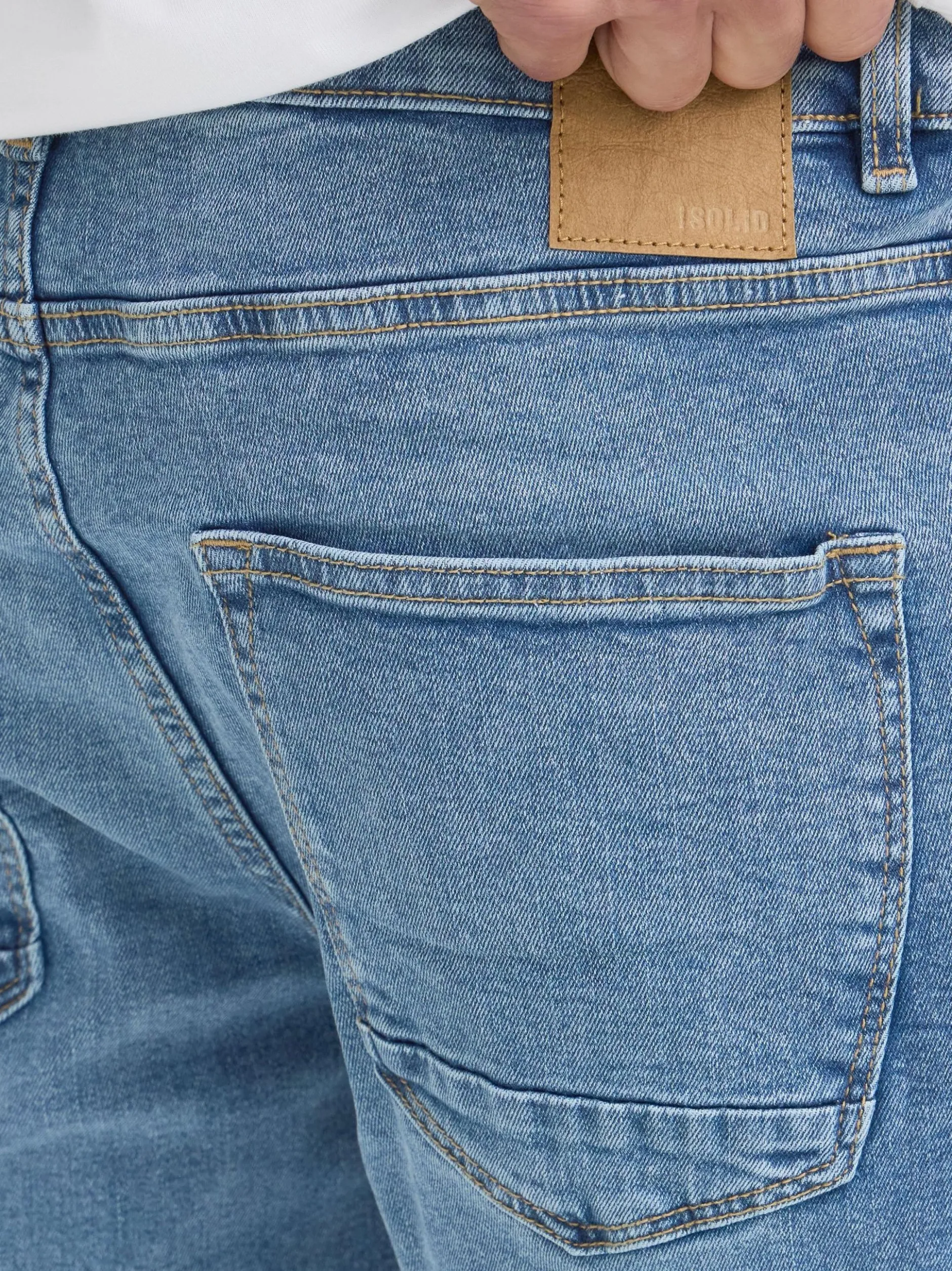 Solid Herren 5-Pocket-Jeans - SDRyder in hellblau