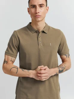Solid Herren Poloshirt - SDAthen in braun