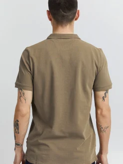 Solid Herren Poloshirt - SDAthen in braun
