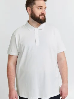 Solid Herren Poloshirt - SDBanjo Big & Tall in weiß