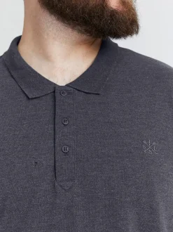 Solid Herren Poloshirt - SDBanjo Big & Tall in blau