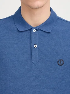 Solid Herren Poloshirt - SDBenjaminPolo in blau