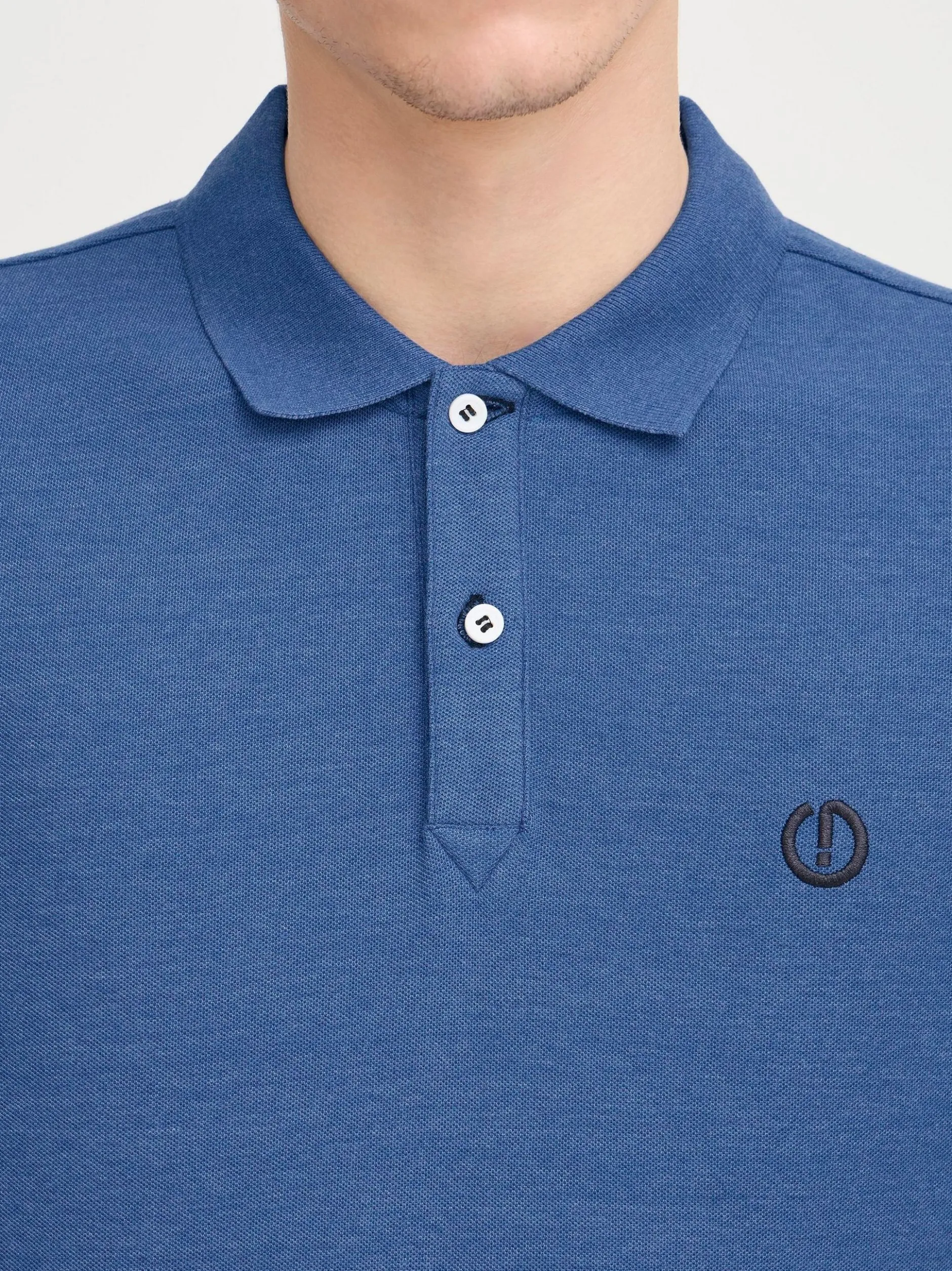 Solid Herren Poloshirt - SDBenjaminPolo in blau