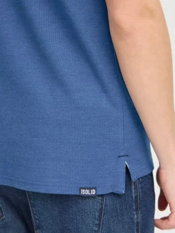 Solid Herren Poloshirt - SDBenjaminPolo in blau