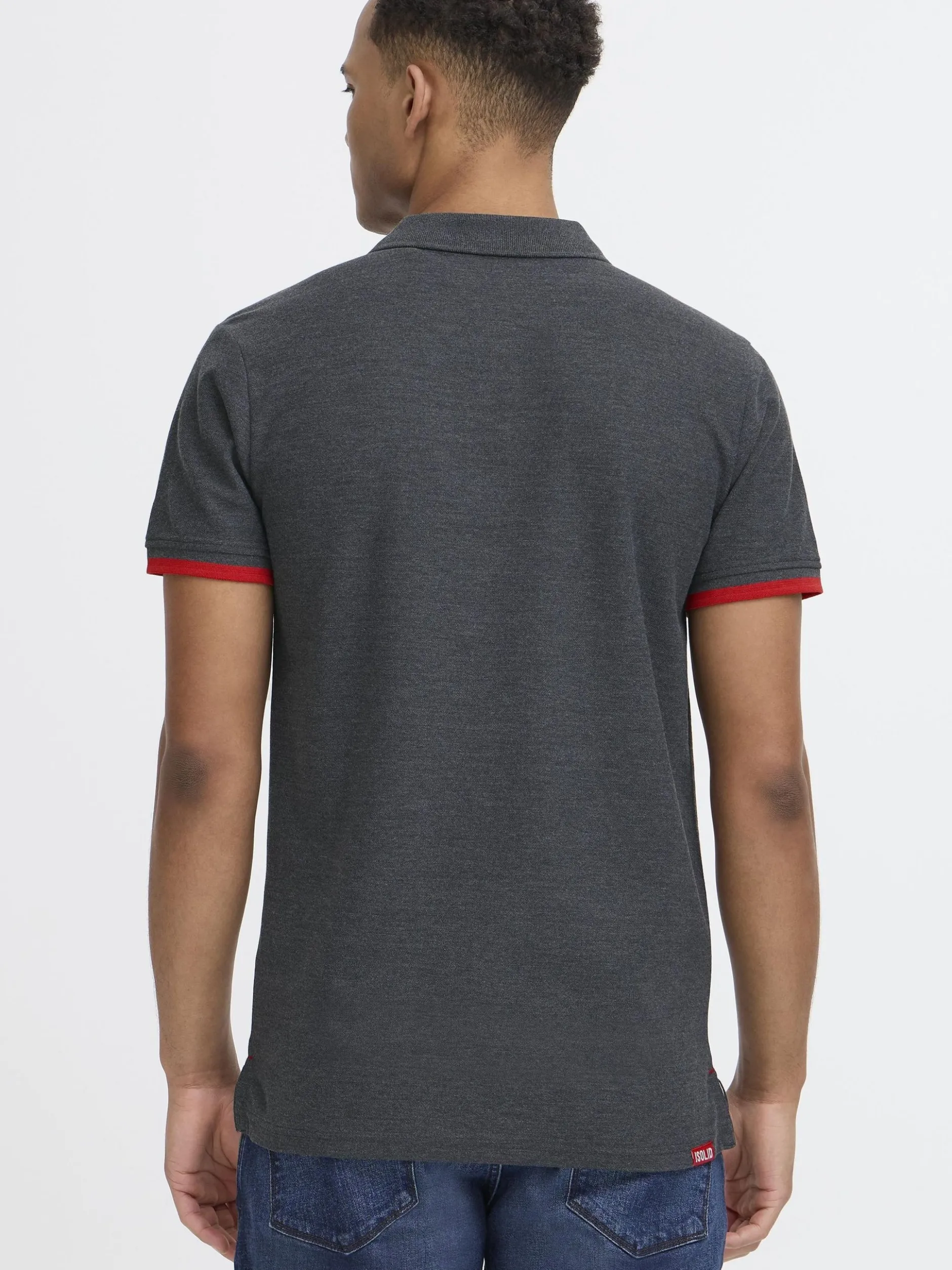 Solid Herren Poloshirt - SDBenjaminPolo in blau