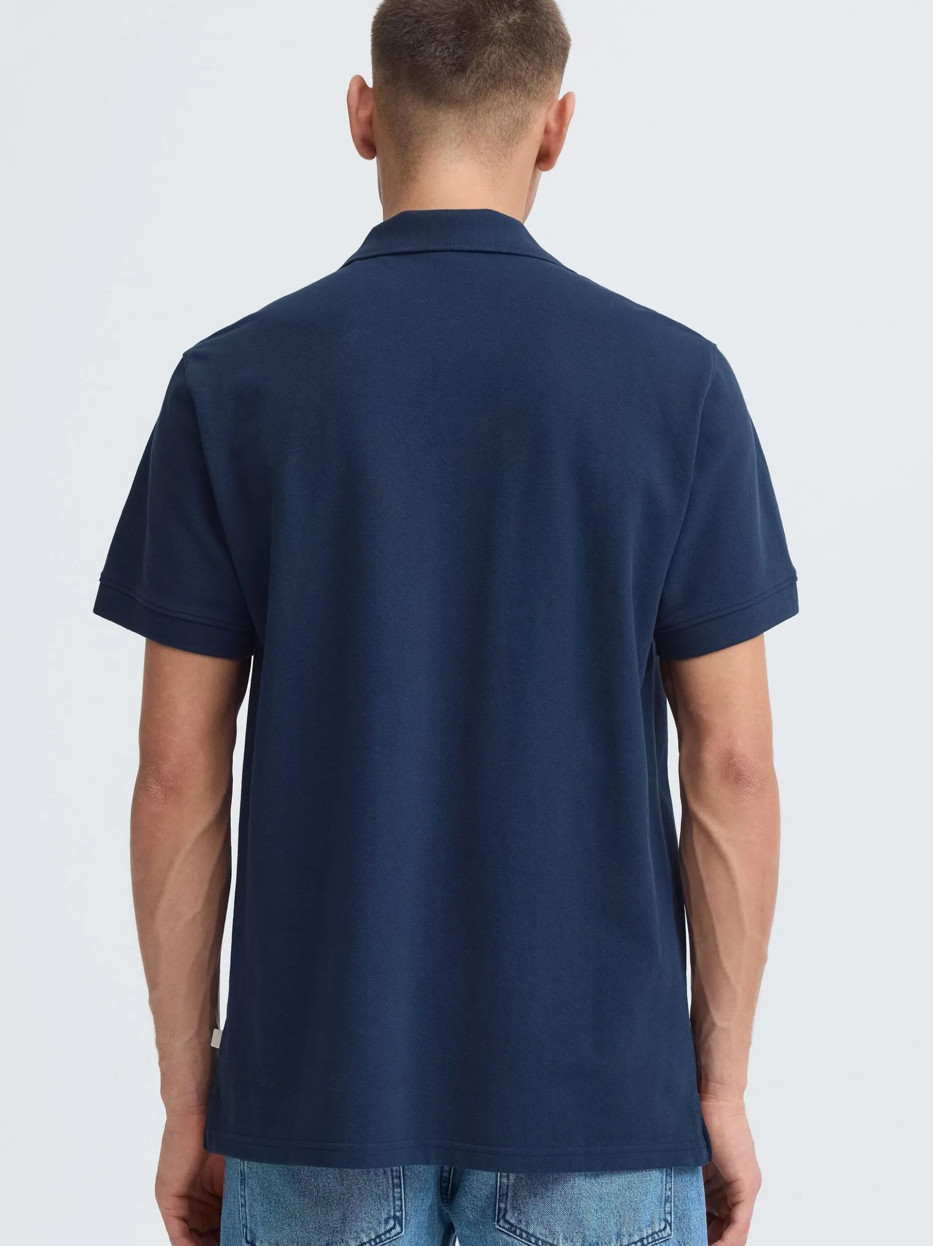 Solid Herren Poloshirt - SDBetova in blau