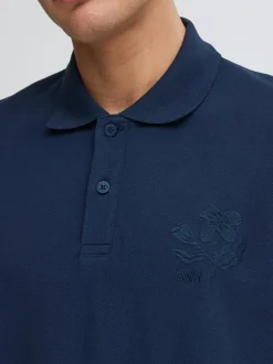 Solid Herren Poloshirt - SDBetova Casual Fit in blau