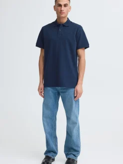 Solid Herren Poloshirt - SDBetova in blau