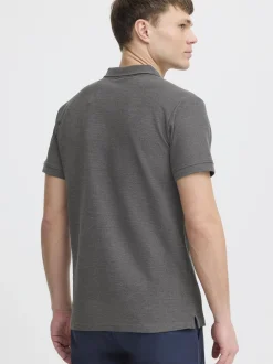 Solid Herren Poloshirt - SDHattim in grau
