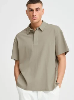 Solid Herren Poloshirt - SDOswald in khaki