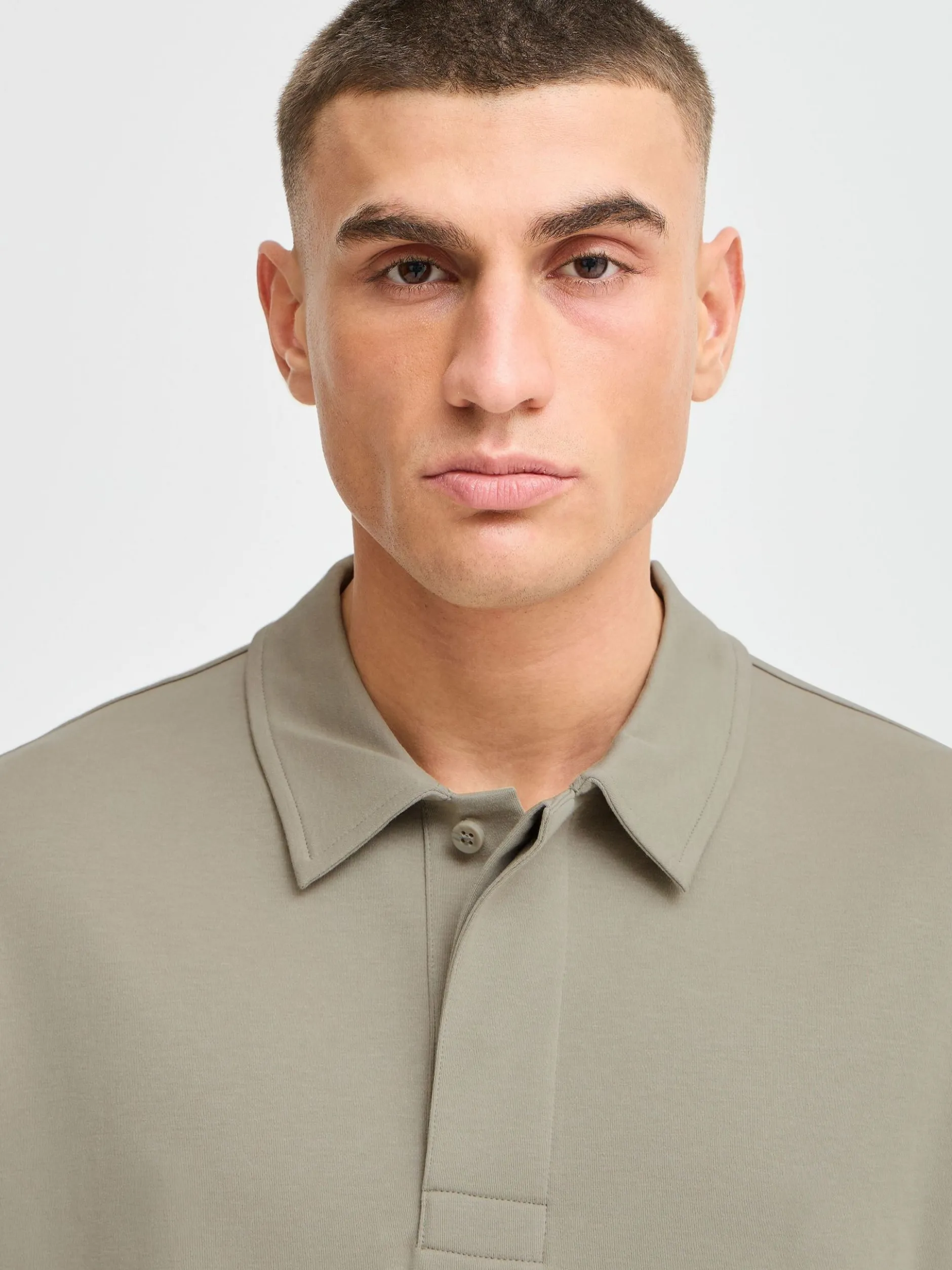 Solid Herren Poloshirt - SDOswald in khaki