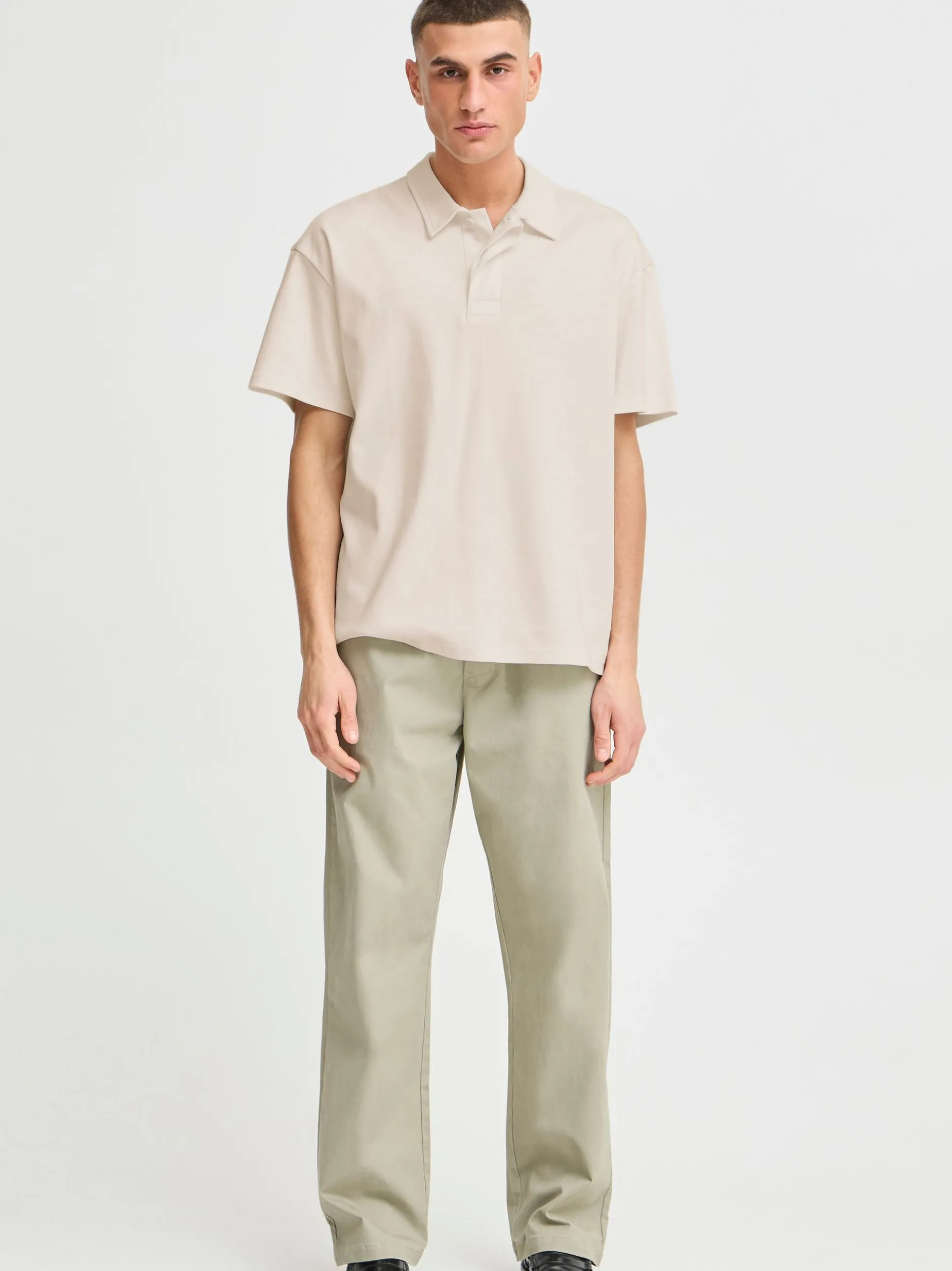 Solid Herren Poloshirt - SDOswald in beige