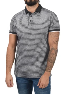 Solid Herren Poloshirt - SDPantelis in schwarz