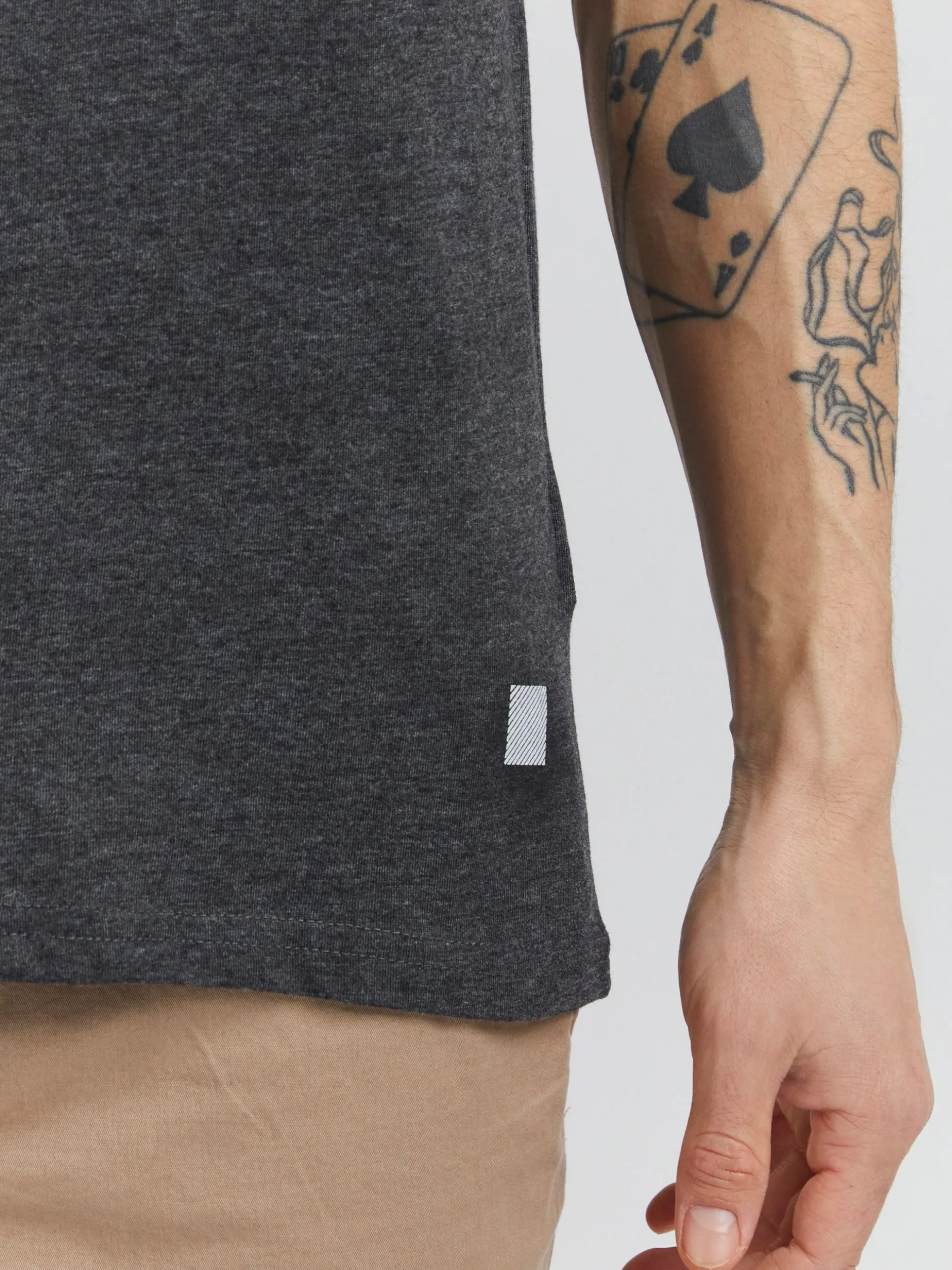 Solid Herren Print-Shirt - SDPedro in grau