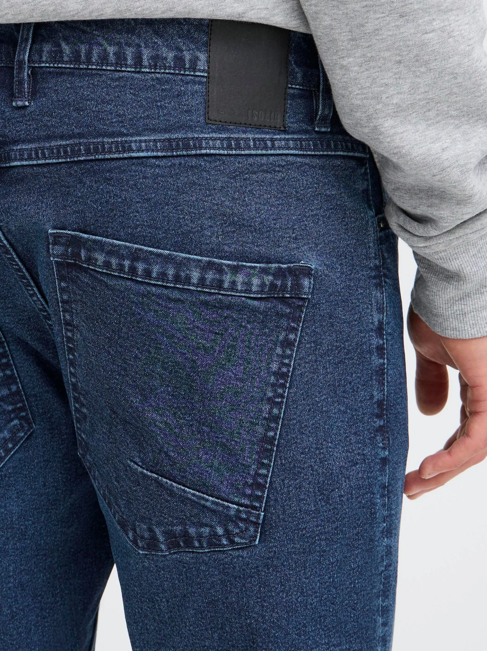 Solid Herren Regular-fit-Jeans - SDSkye in dark stone