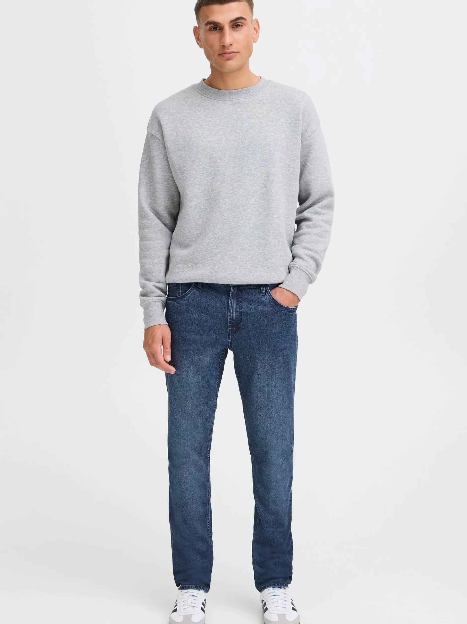 Solid Herren Regular-fit-Jeans - SDSkye in dark stone