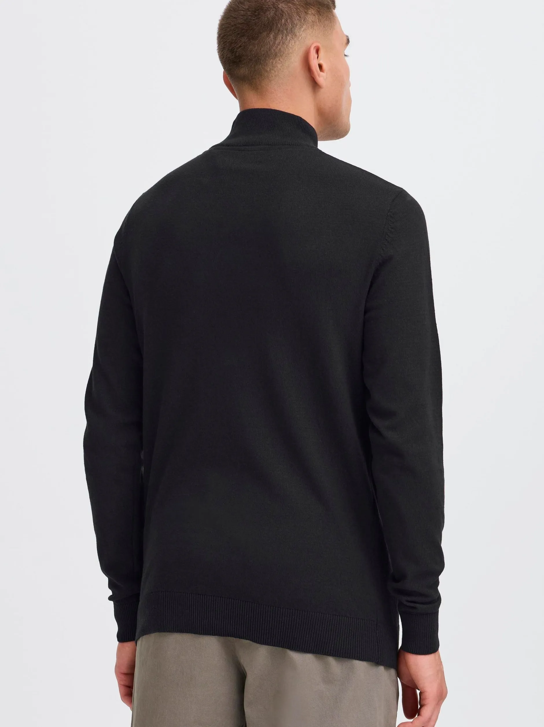 Solid Herren Rollkragenpullover - SDAkalmo in schwarz