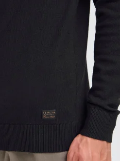 Solid Herren Rollkragenpullover - SDAkalmo in schwarz