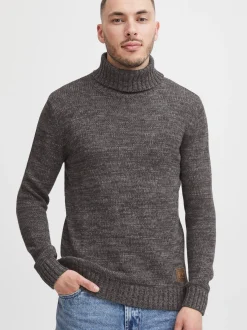 Solid Herren Rollkragenpullover - SDPhilaremo in grau