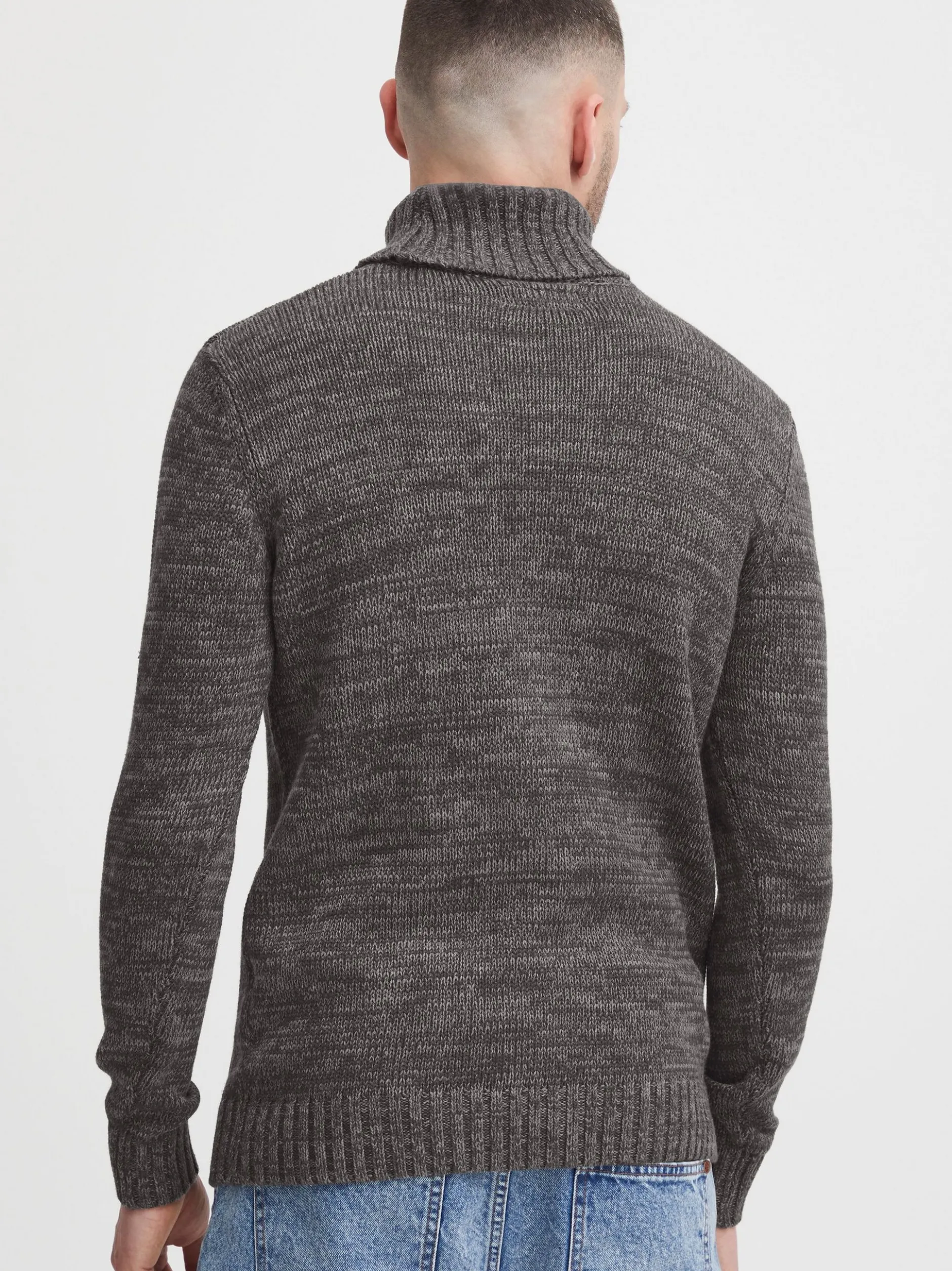 Solid Herren Rollkragenpullover - SDPhilaremo in grau