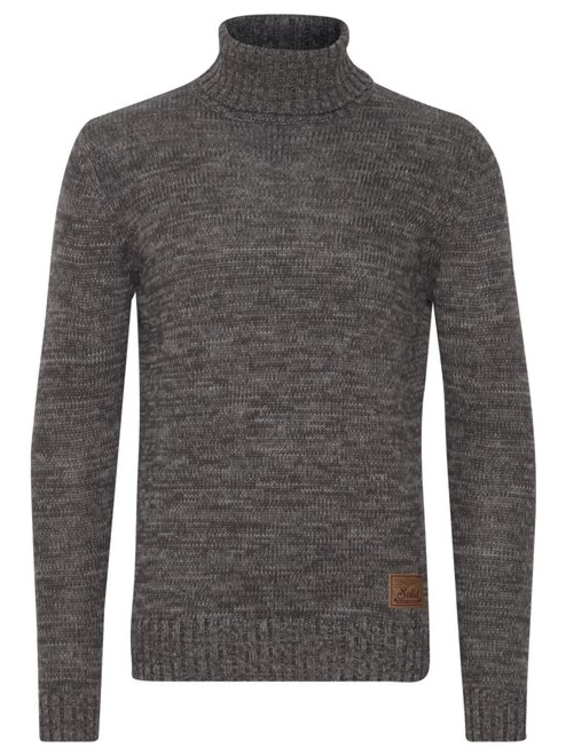Solid Herren Rollkragenpullover - SDPhilaremo in grau