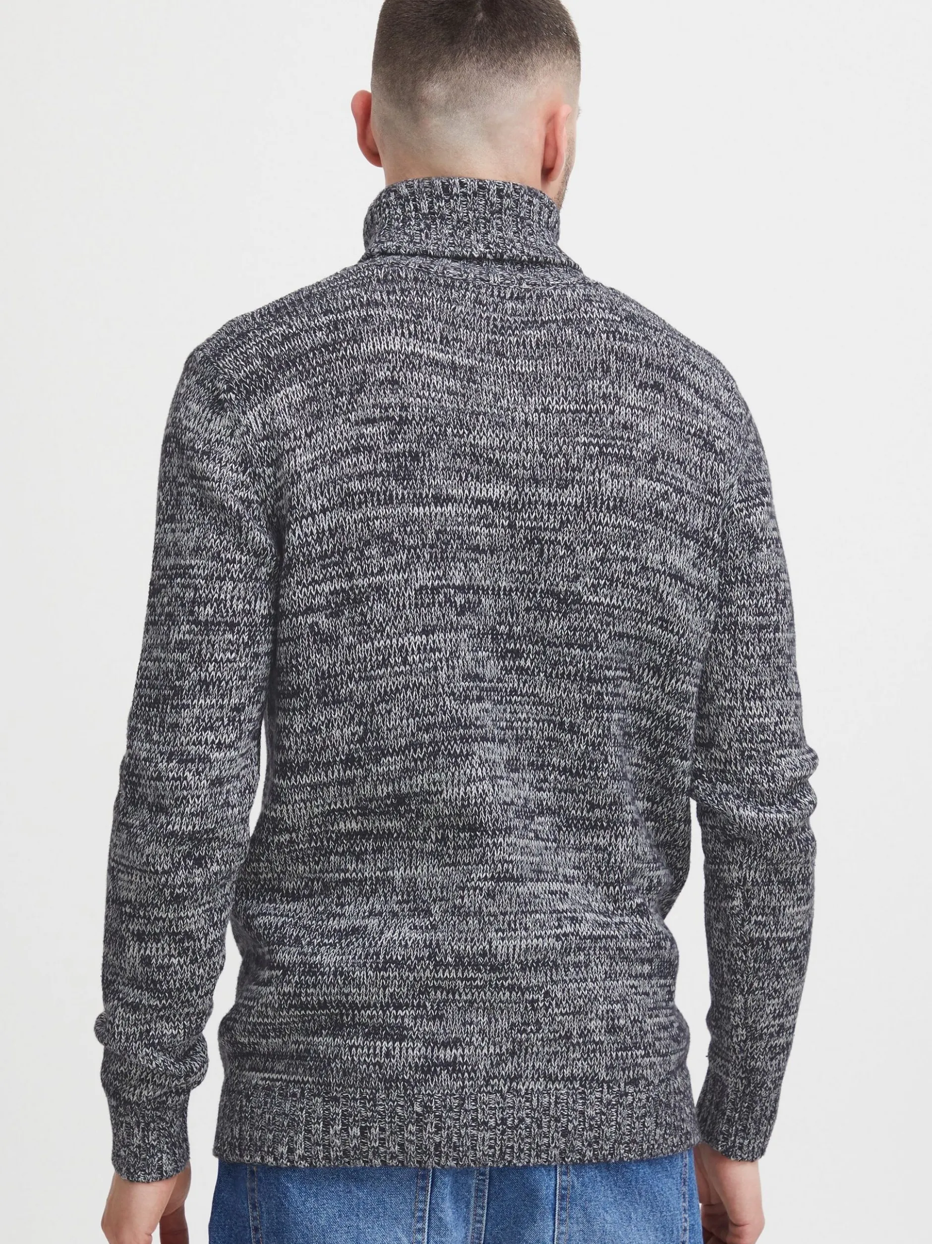 Solid Herren Rollkragenpullover - SDPhilaremo in blau
