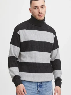 Solid Herren Rollkragenpullover - SDSerge in grau