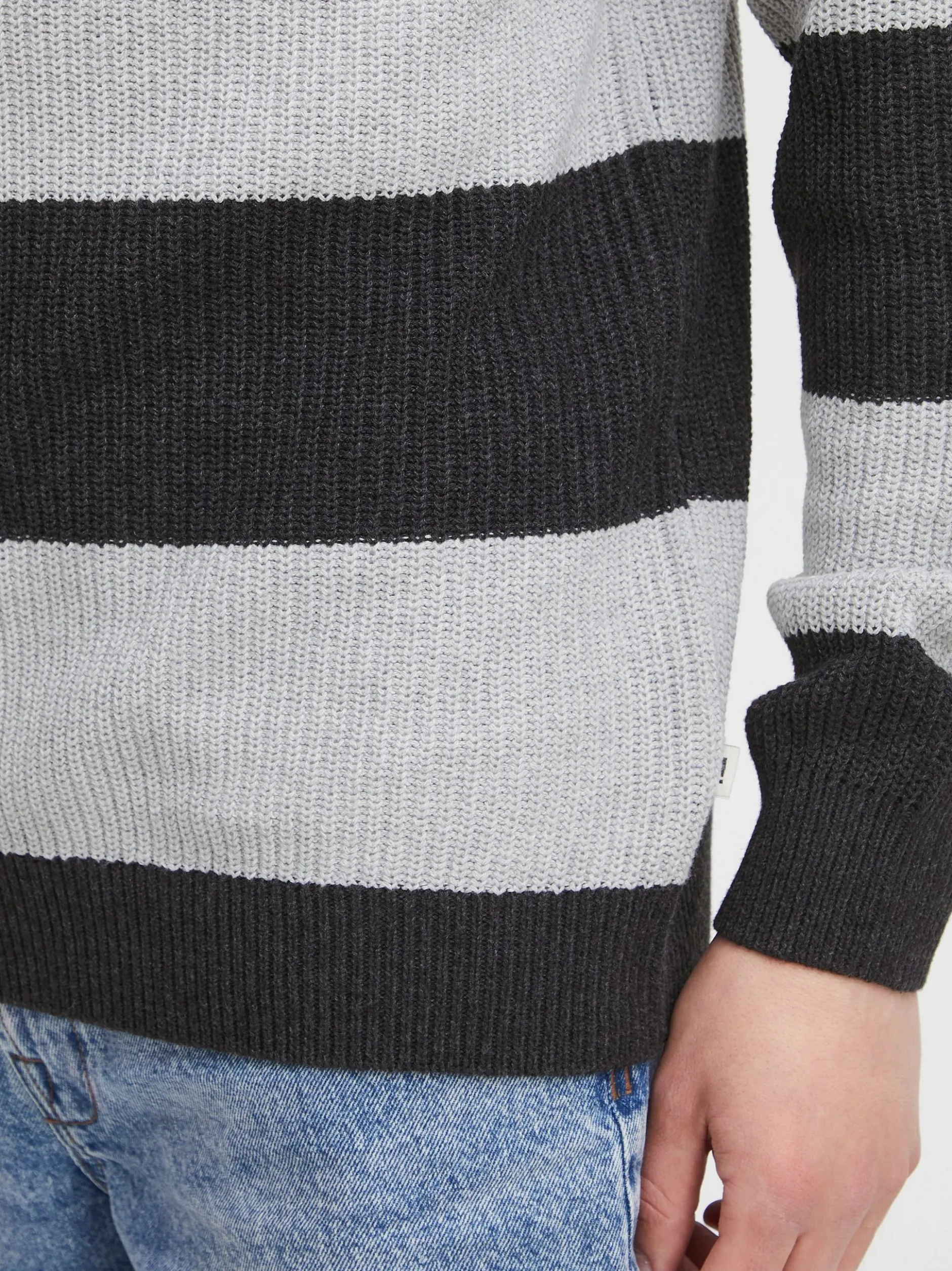Solid Herren Rollkragenpullover - SDSerge in grau