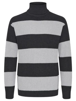 Solid Herren Rollkragenpullover - SDSerge in grau