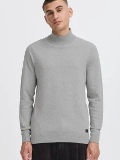 Solid Herren Rollkragenpullover - SDAkalmo in grau