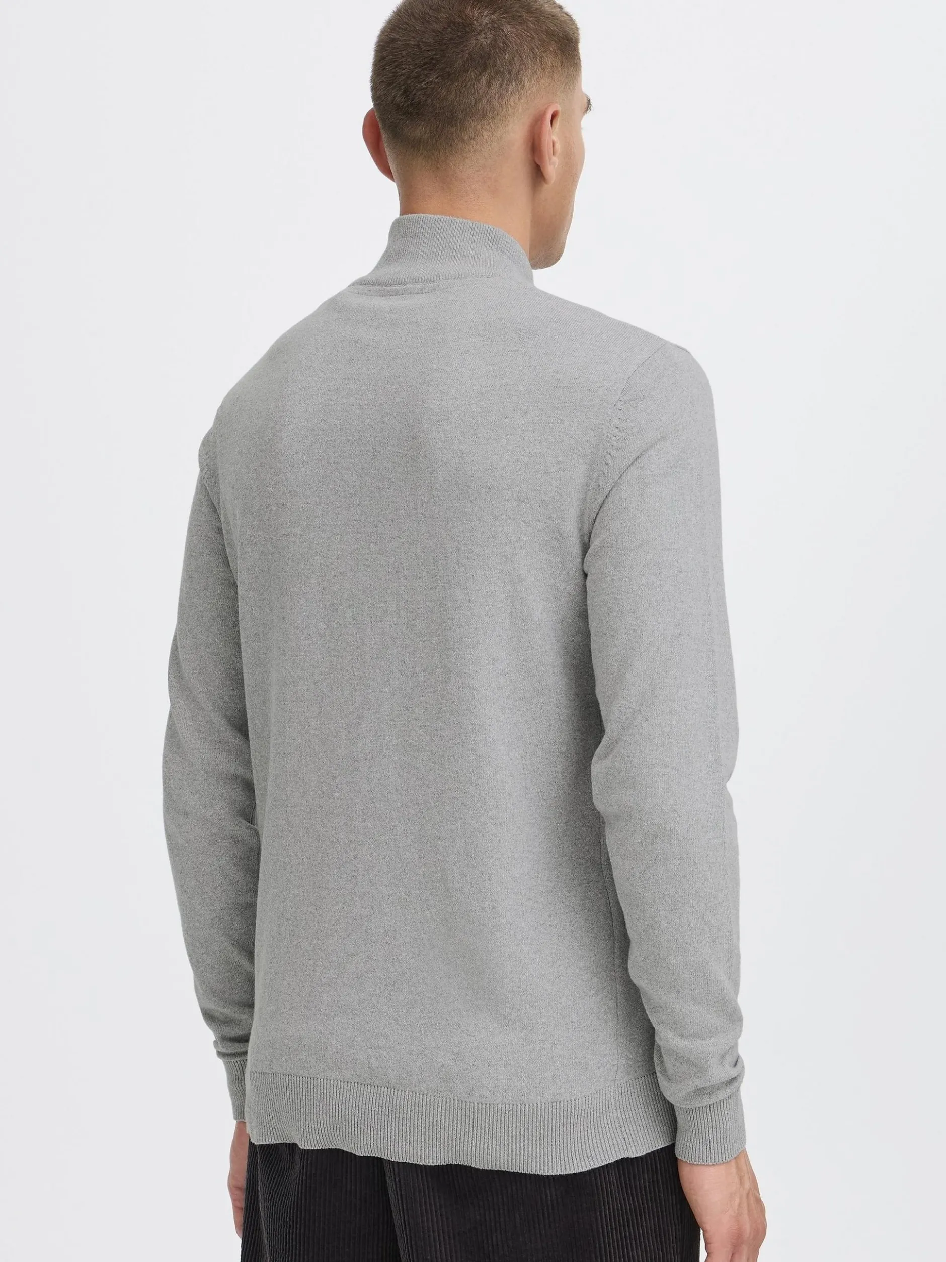 Solid Herren Rollkragenpullover - SDAkalmo in grau