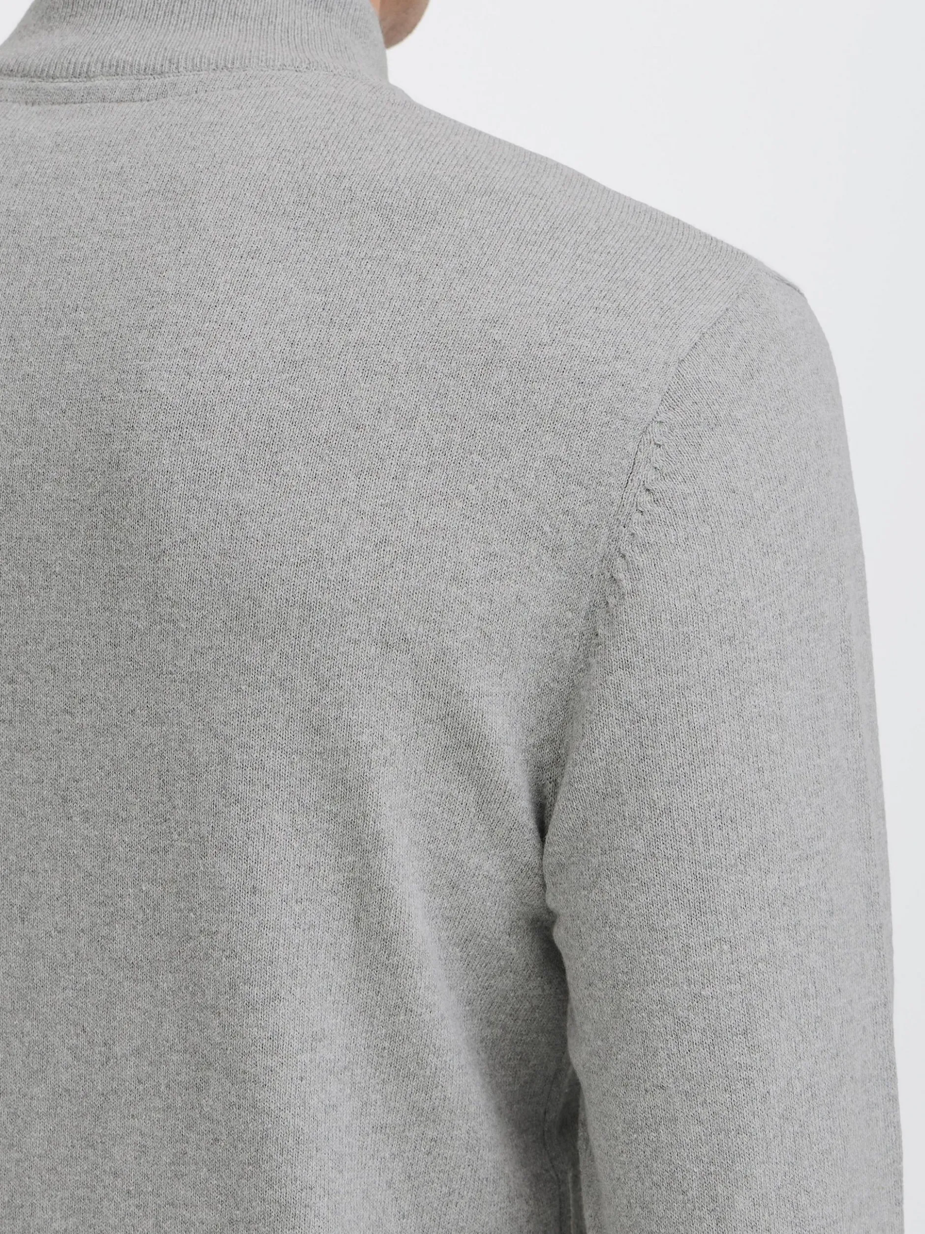 Solid Herren Rollkragenpullover - SDAkalmo in grau