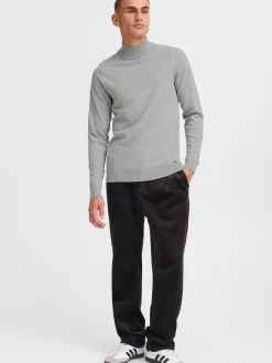 Solid Herren Rollkragenpullover - SDAkalmo in grau