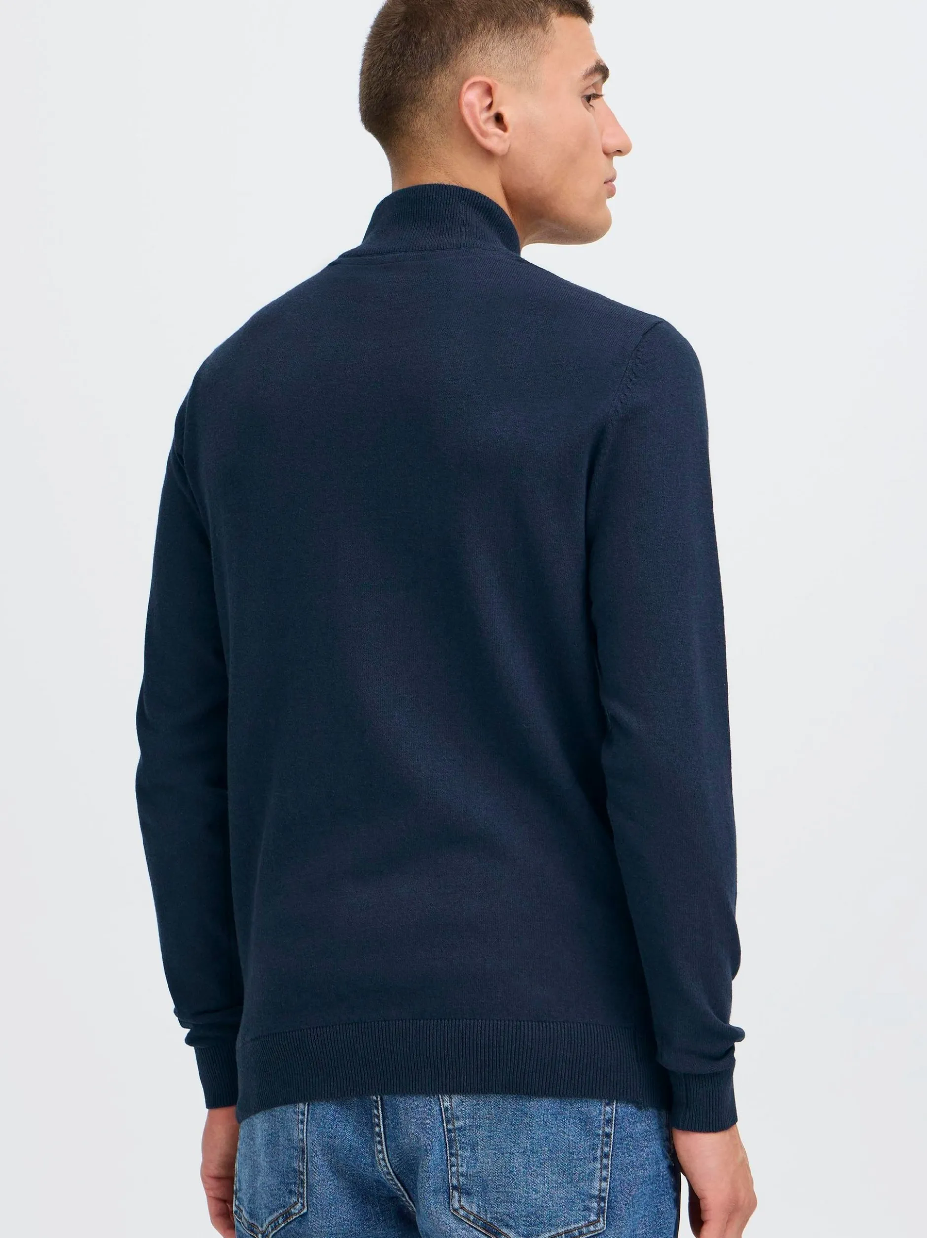 Solid Herren Rollkragenpullover - SDAkalmo in blau