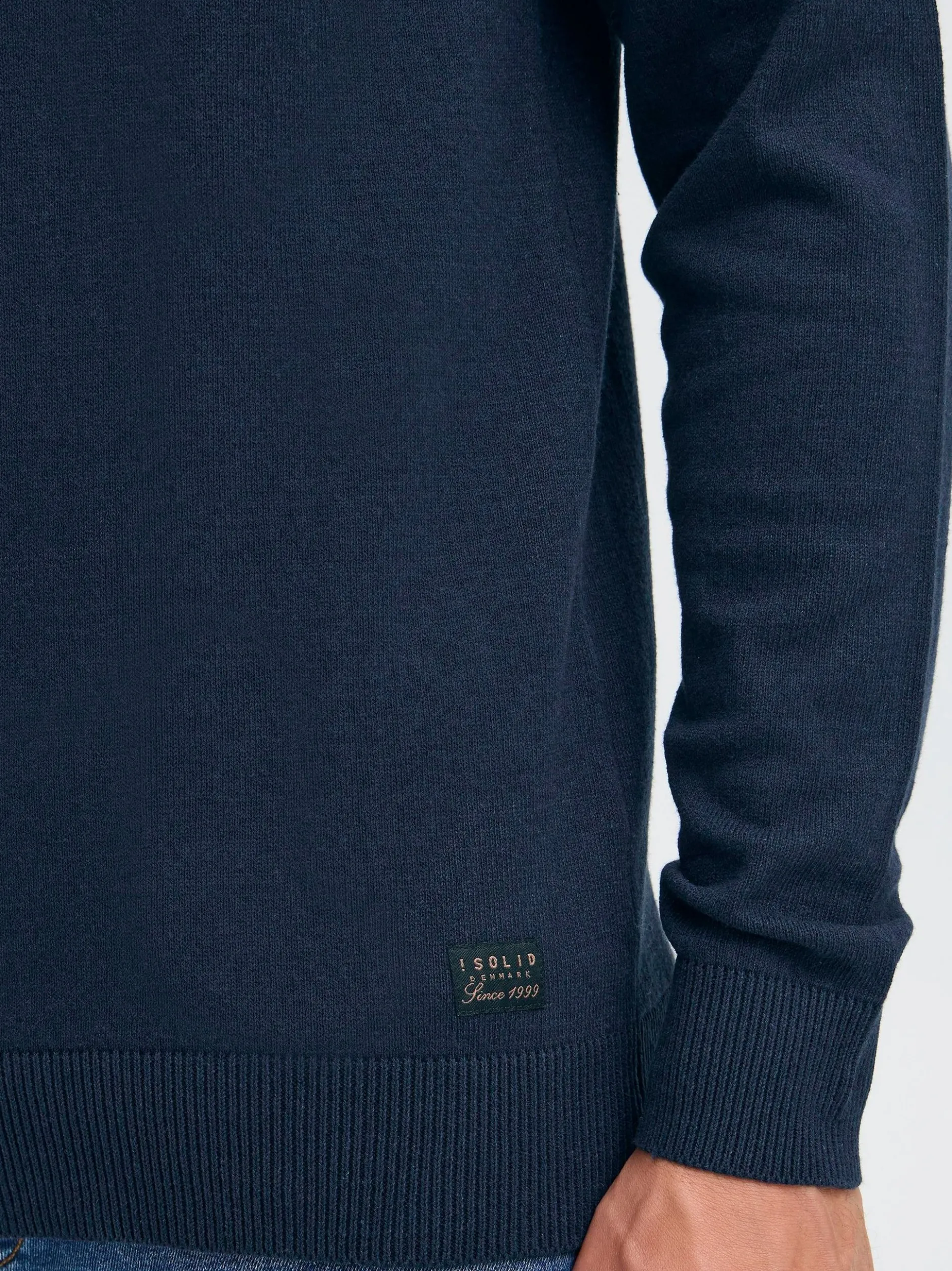 Solid Herren Rollkragenpullover - SDAkalmo in blau