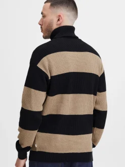 Solid Herren Rollkragenpullover - SDSerge in schwarz