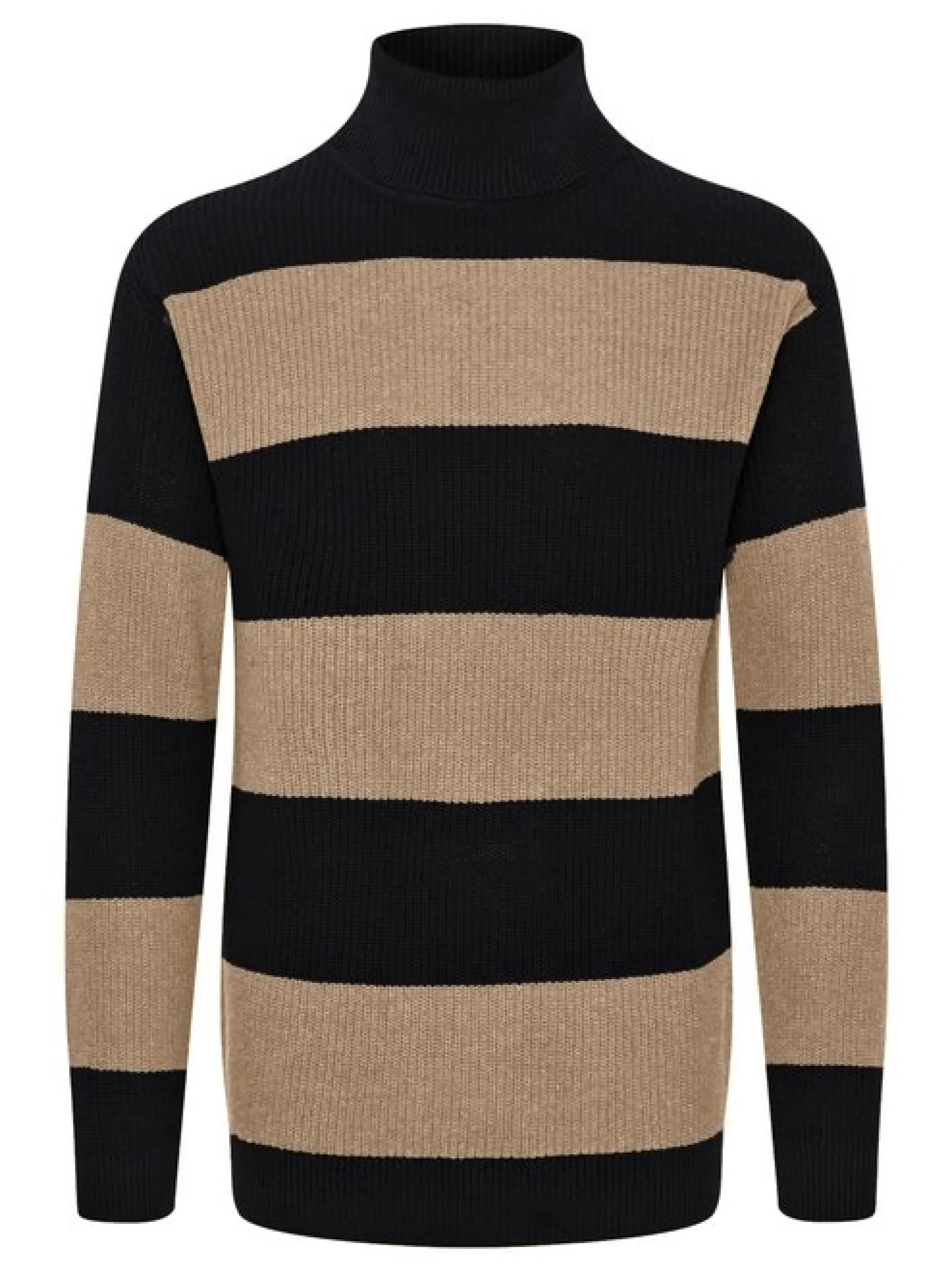 Solid Herren Rollkragenpullover - SDSerge in schwarz