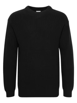 Solid Herren Rundhalspullover - SDGorell in schwarz