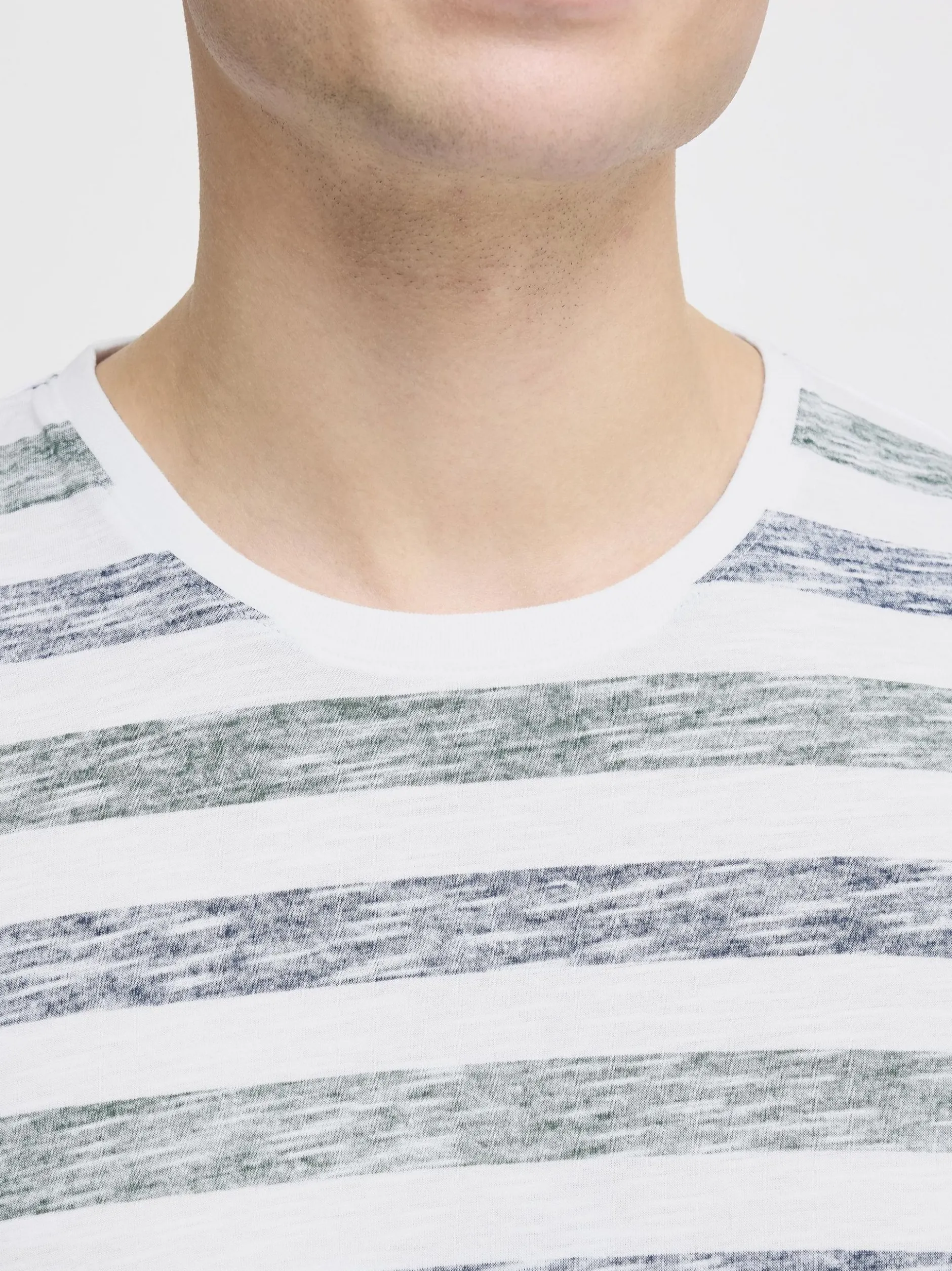 Solid Herren Rundhalsshirt - SDTet in grün