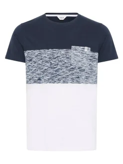 Solid Herren Rundhalsshirt - SDSinor in blau