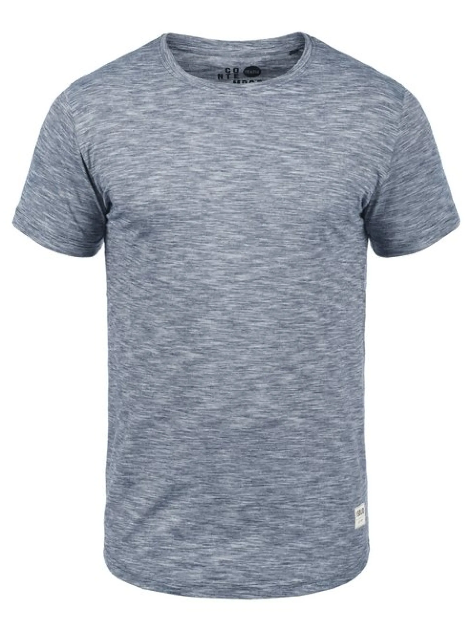 Solid Herren Rundhalsshirt - SDFigos in blau