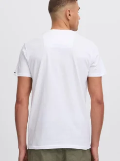 Solid Herren Rundhalsshirt - SDJuan in weiß