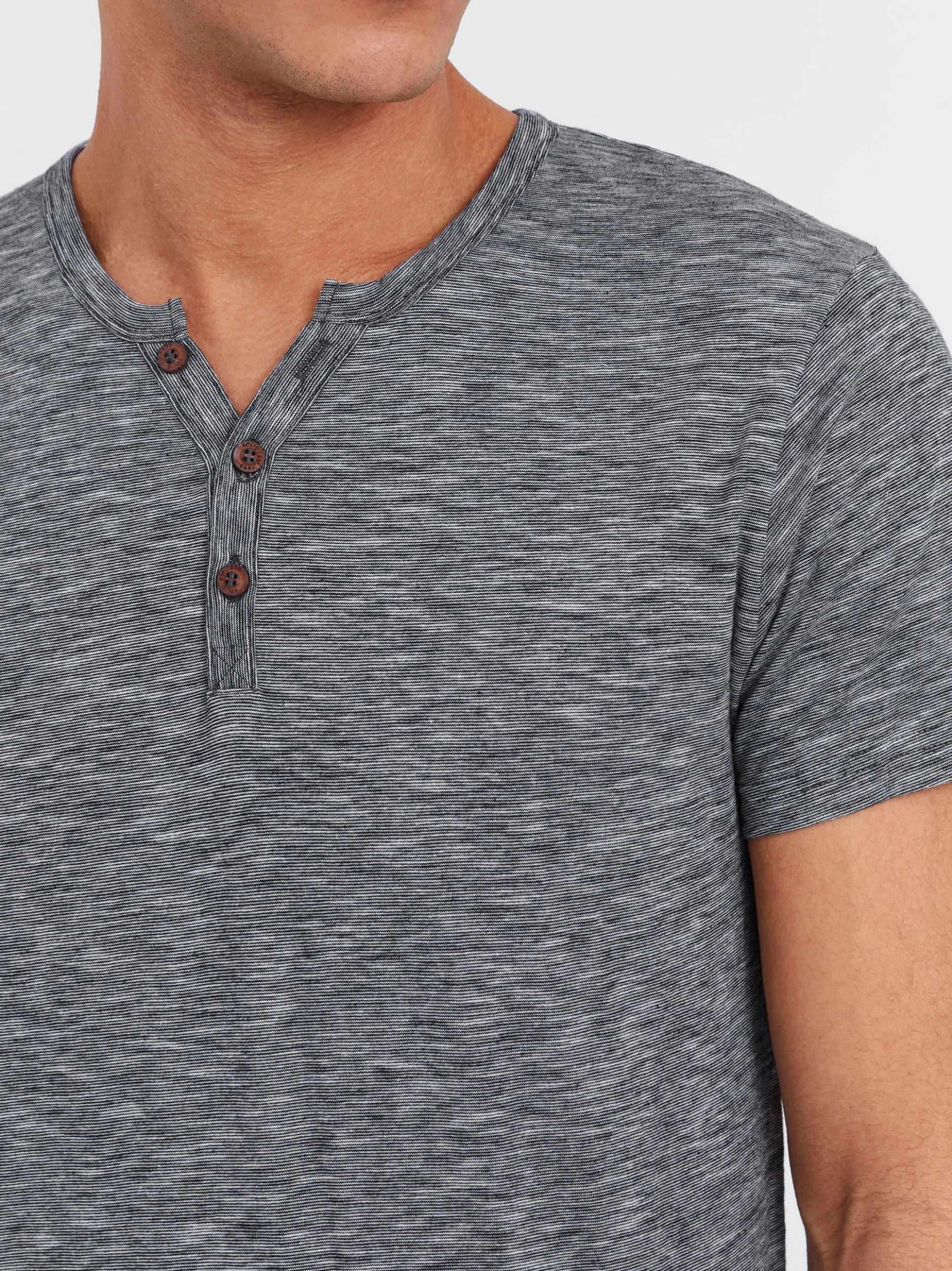 Solid Herren Rundhalsshirt - SDSigos in blau