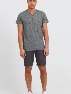 Solid Herren Rundhalsshirt - SDSigos in blau