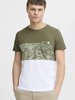 Solid Herren Rundhalsshirt - SDSinor in grün