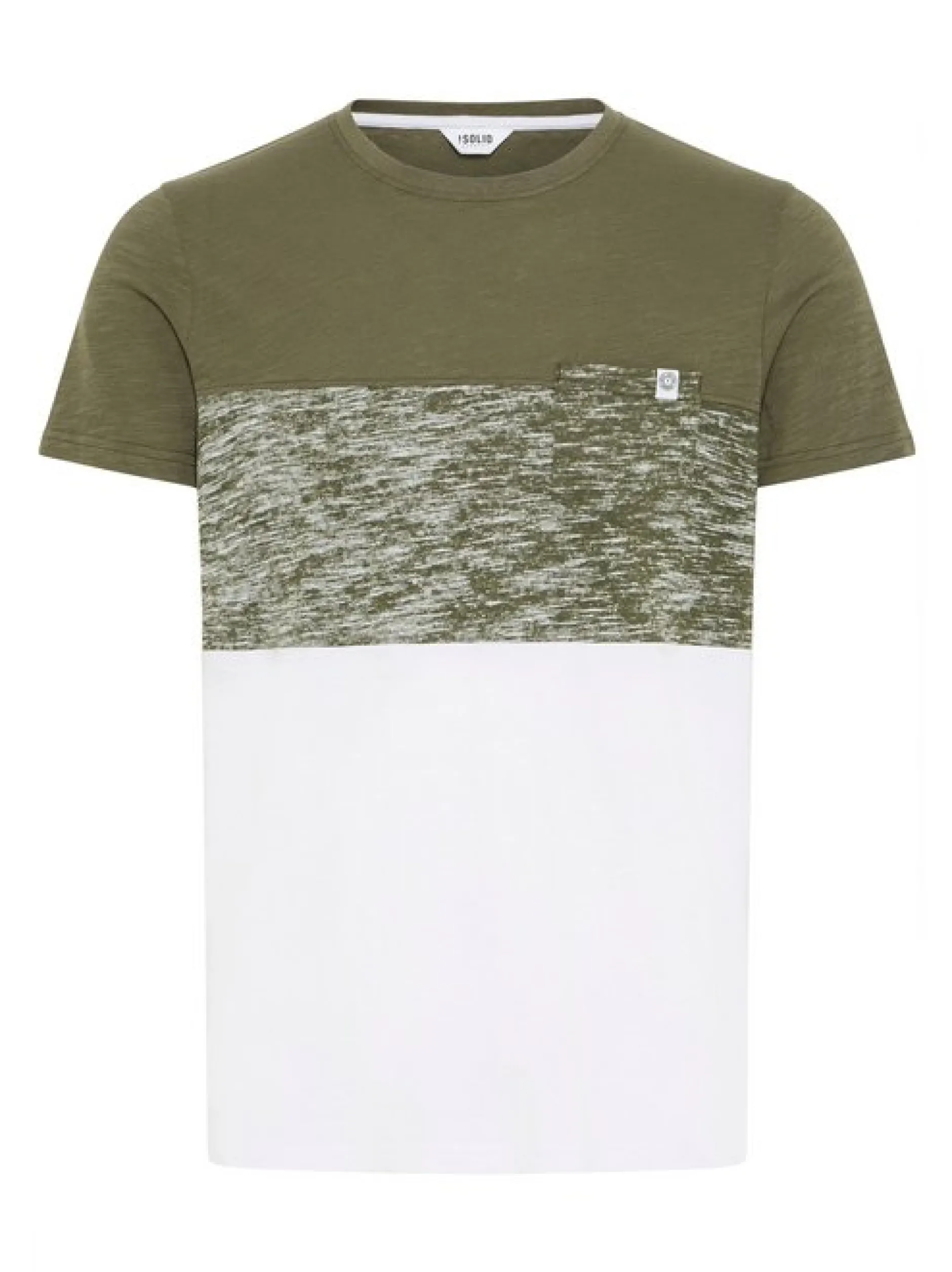 Solid Herren Rundhalsshirt - SDSinor in grün