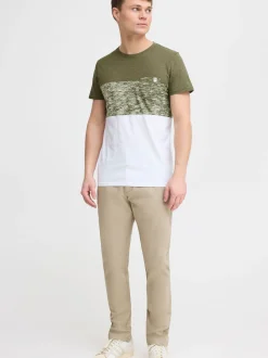 Solid Herren Rundhalsshirt - SDSinor in grün