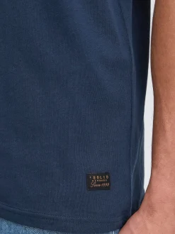 Solid Herren Rundhalsshirt - SDJuan in blau